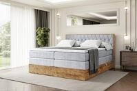 ALTDECOR Boxspringbett mit Matratze und Lattenrost, Topper, Polsterbett mit