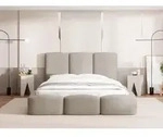 Polsterbett 140 x 200 cm mit Bettkasten und Metall-Lattenrost &ndash; Modernes...