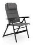 Brunner Travelounger Air M Klappbarer Campingstuhl Grau Aluminium Softilene