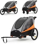 Kinderkraft NAVA 3in1 &ndash; Fahrradanh&auml;nger, Jogger & Buggy bis 60 kg,...