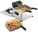 VEVOR Gewerbliche Elektrische Fritteuse, 5,2 L &Ouml;lkapazit&auml;t, 2500W Edelstahl