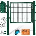 KESSER&reg; Gartentor Gartent&uuml;r Metall verzinkt f&uuml;r Stabmattenzaun, inkl....