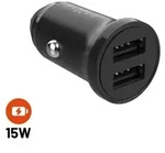 FIXED FIXCC15N-2U-BK, Auto, Zigarettenanz&uuml;nder, Schwarz - Schwarz