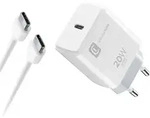 Cellularline Charger Kit 20W - For iPhone 15 Series, Drinnen, AC, 1 m, Wei&szlig; - Wei&szlig;