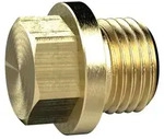 Riegler Verschlussschraube, Au&szlig;ensechskant u. Bund, G 1, SW 27, MS