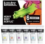 Liquitex Heavy Body Acrylfarbe Lebendige Farben Set 6 x 22ml &ndash; Acrylfarben Set, 6