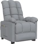 vidaXL Massagesessel Hellgrau Stoff
