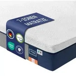 VASAGLE Matratze 160 x 200 x 20 cm, Gel-Memory-Schaum, 7-Zonen, mittelfest,