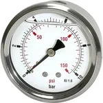 Riegler Glyzerinmanometer &raquo;pressure line&laquo; G 1/4 hinten 0-600 bar/8500 psi, &Oslash;...