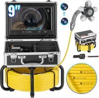 VEVOR Abwasserkamera Rohrinspektionskamera mit 512hz Sonde 22,9 cm 720p...