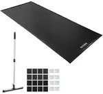 Garagenbodenmatte 2,6 x 6,7 m rutschfest und wasserdicht - Schwarz