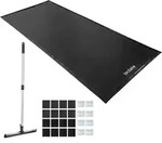 Garagenbodenmatte 2,4 x 5,5 m rutschfest und wasserdicht - Schwarz