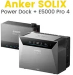 Anker SOLIX Solarbank Power Dock mit Anker SOLIX Solarbank 4 E5000 Pro