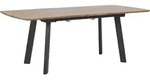 BELIANI Esstisch Braun Schwarz Metallgestell 160x90 cm f&uuml;r 8 Personen...