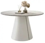 MIRJAN24 Tisch Calma 120, Esszimmer Tisch, Beine aus Stahl (Farbe: Cashmere /