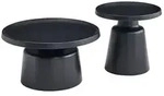 Selsey Brin - Couchtisch-Set, Schwarz, 70 cm - Schwarz