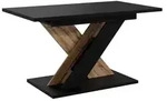 MIRJAN24 Tisch Toxx 160, Esszimmer Tisch (Farbe: Schwarz / Wotan Eiche) -