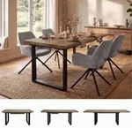 BEAUTYSOFA | Esszimmertisch Rechteckig AXIS Esstisch ausziehbar 160-240x90x75,5 cm,