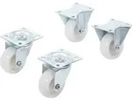 KRAFTMANN 80330 Lenk- und Bockrollen-Set 38mm, 4-tlg.