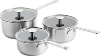 KitchenAid Stainless Steel PFAS-Free Ceramic Non-Stick 16 cm, 18 cm and 20 cm Sa