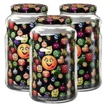 Ritzenhoff & Breker Smile Vorratsglas 2,65 l 3er Set - Transparent