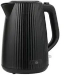 HOMCOM Wasserkocher, 1,7L, 2200W, automatische Abschaltung, Schwarz - Schwarz