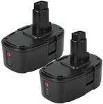 EXTENSILO 2x Akku kompatibel mit Dewalt DC527 FlashLight, DC520KA, DC527 Flash...