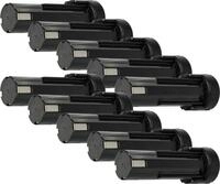 vhbw 10x Akku kompatibel mit Pressofix 208, SDF-AK210 Werkzeug (3300 mAh, NiMH, 2,4