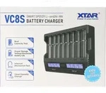 XTAR VC8S 8fach Schnell-Ladeger&auml;t f&uuml;r 1-8 Li-Ion 3,6V und 3,7V Akku und NiMH...