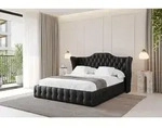 ALTDECOR Polsterbett mit Bettkasten - MODY - 120x200 - Schwarz - Bett mit Matratze