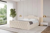 ALTDECOR Polsterbett mit Bettkasten - FALIO-Z-v1 - 160x200 - Beige - Bett mit