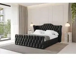 ALTDECOR Polsterbett mit Bettkasten - MODY-Z - 140x200 - Schwarz - Bett mit Kopfteil