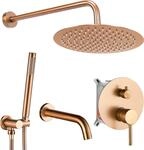 Unterputz Wannen-/Duschgarnitur Rea LUNGO brushed copper + box