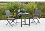 Merxx Gartenm&ouml;bel Set Paxos 3tlg., 2 Klappsessel, Balkonklappentisch 23 (91) x...