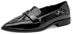 MARCO TOZZI Damen Slipper Bequem, Schwarz (Black PATENT), 36 EU - Schwarz - 36