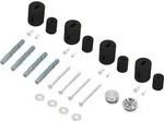 LuxeBath Halterung f&uuml;r Design Badheizk&ouml;rper, Schwarz, f&uuml;r gerade Modelle -...