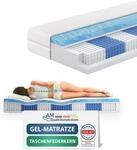 AM Qualit&auml;tsmatratzen | Premium Gelschaum-Taschenfederkernmatratze - 100x200...