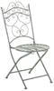 CLP Stuhl Indra handgefertigter Gartenstuhl aus Eisen, Farbe:antik-grün