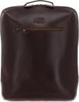 BUCKLE & SEAM Laptoprucksack Rucksack mit Laptopfach Mik Backpack Brown / Blu...