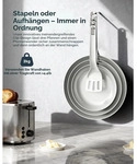 Keramik Bratpfannen Set 3-teilig 20/24/28 cm Dunkelblau Antihaft Induktion