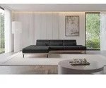 ALTDECOR Ecksofa mit Elektrischer Sitztiefenverstellung MONA - 316x205x85 - Schwarz -