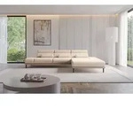 ALTDECOR Ecksofa mit Elektrischer Sitztiefenverstellung MONA - 316x205x85 - Beige -