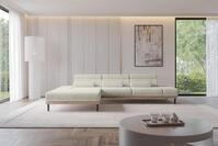 ALTDECOR Ecksofa mit Elektrischer Sitztiefenverstellung MONA - 316x205x85 - Creme -