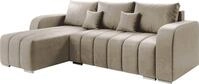 MIRJAN24 Ecksofa Pufetto, Eckcouch mit Bettkasten und Schlaffunktion, Stilvoll