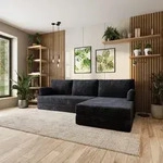 Masseno Ecksofa ANKO mit Metallgestell, Modulares Schlafsofa aus Schaumstoff,