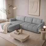 Beautysofa Ecksofa L-Form MASSIMO Ecksofa mit Schlaffunktion und Bettkasten,