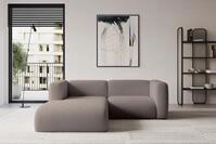 ALTDECOR Ecksofa - MIRA-L1 - 227x179x89 - Braun - Corner Sofa Eckcouch Couch L-Form,