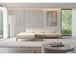 ALTDECOR Ecksofa mit Elektrischer Sitztiefenverstellung MONA - 316x205x85 - Beige -