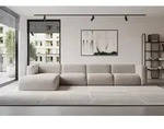 ALTDECOR Ecksofa - MIRA-L3 - 409x179x70 - Hellgrau - Corner Sofa Eckcouch Couch