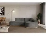 ALTDECOR Ecksofa in L-Form MARI-L1-v1 - 243x171x83 cm Dunkelgrau - Corner Sofa Bett